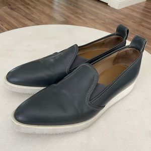 Everlane Leather Street Shoe in Dark Gray